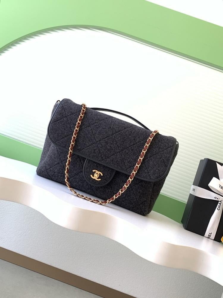 Gold Leather Top Handle Bag Style 287160861