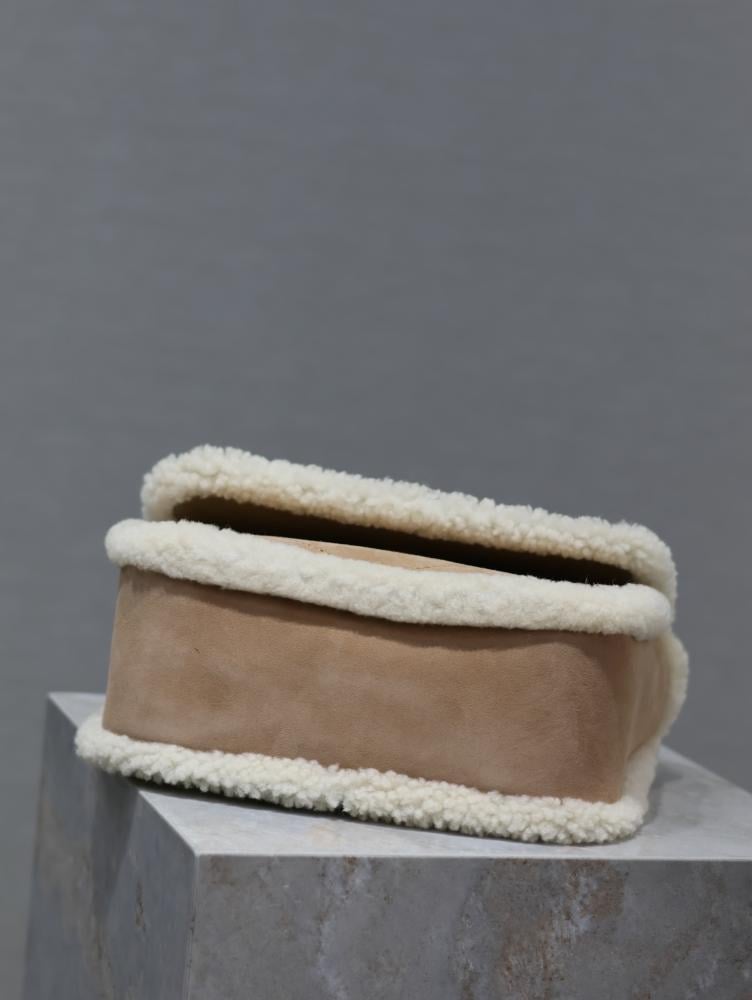 Classic Suede Top Handle Bag
