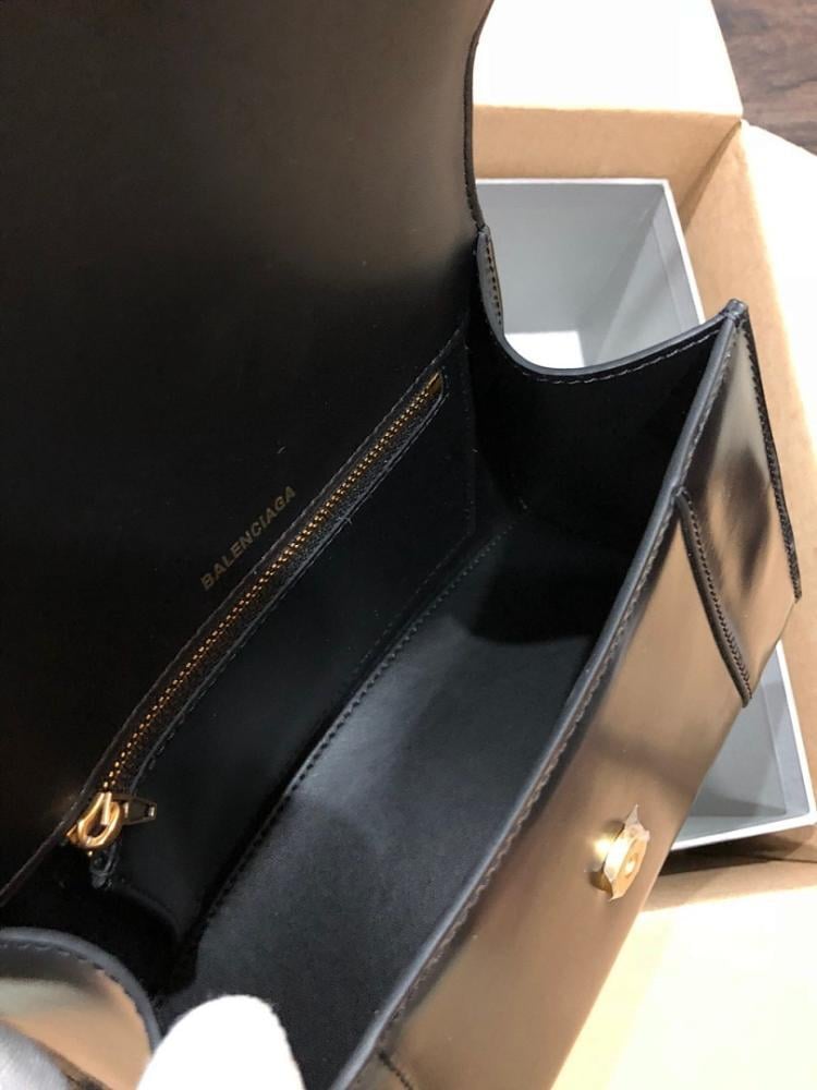 Modern Elegant Leather Top Handle Bag 23x10x24cm