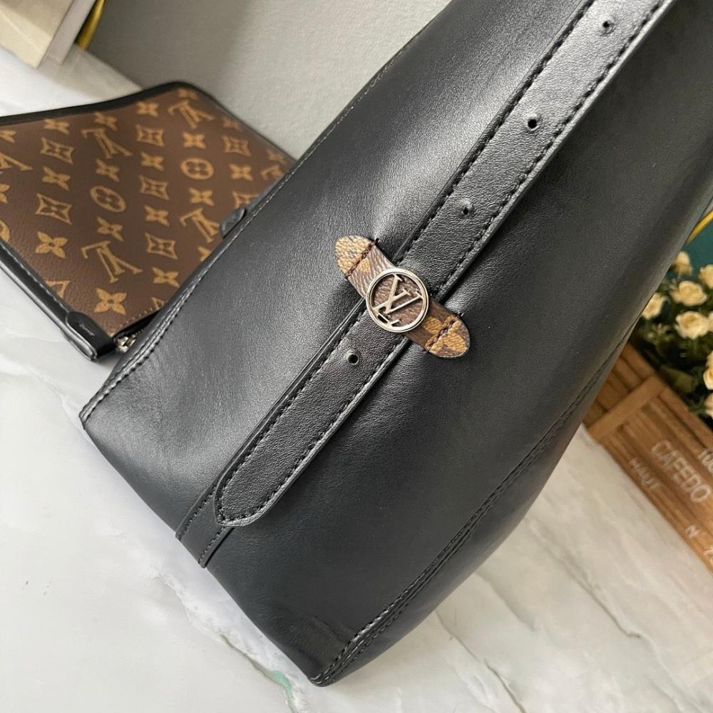 Luxury Stylish Leather Top Handle Bag 39x30x15cm