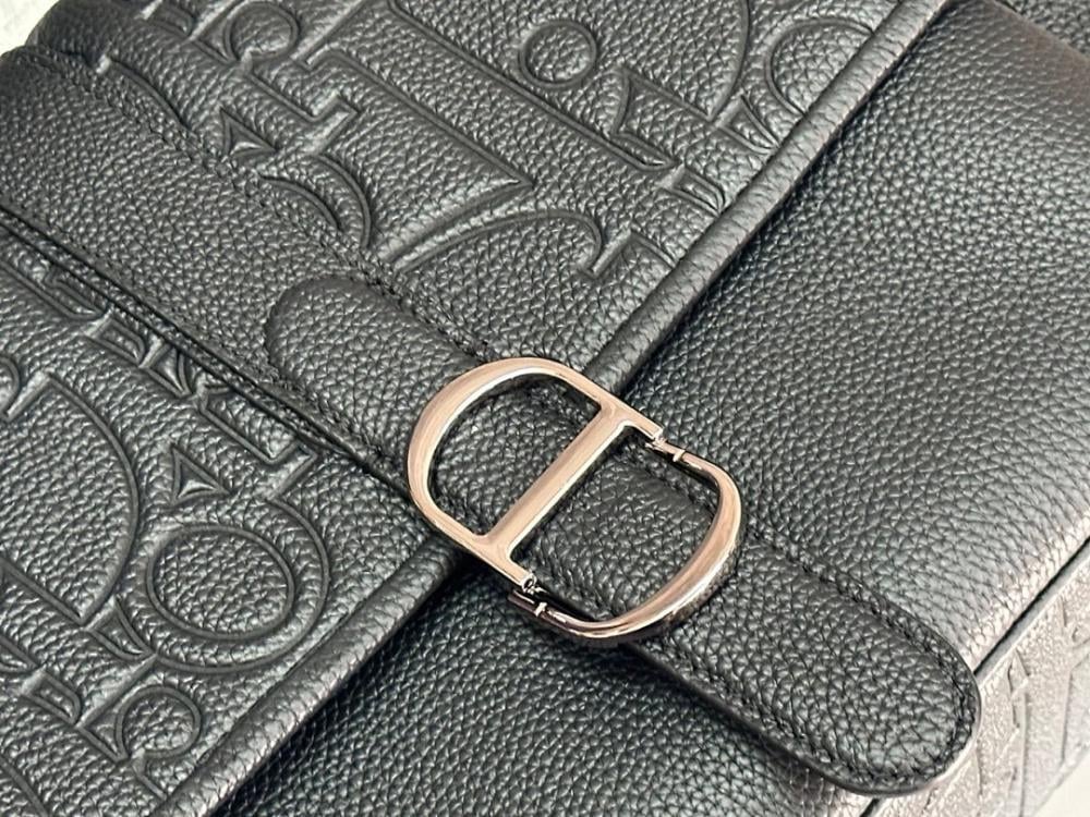 Classic Black Calfskin Crossbody Bag