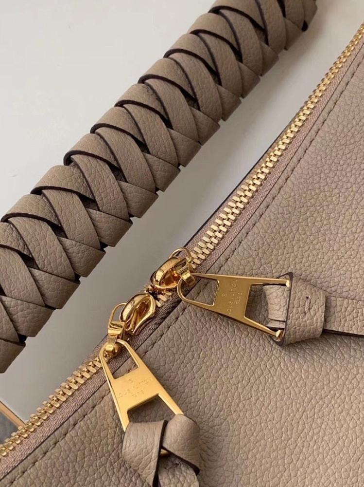 Modern Refined Woven Leather Top Handle Bag 33x30x16cm