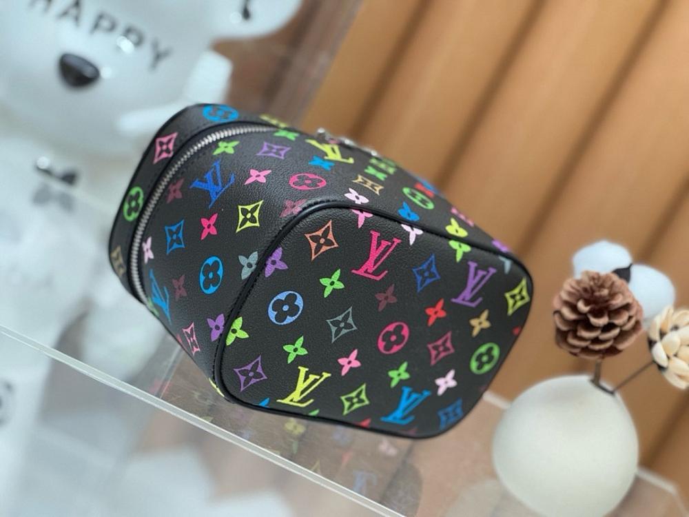 Classic Black Shoulder Bag Black/White 20x13.5x12cm