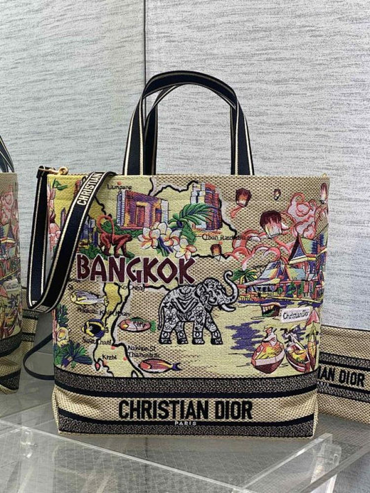 Embroidered Top Handle Bag Style 1417332304