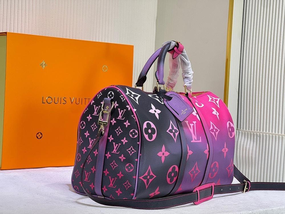 Elegant Stylish Leather Shoulder Bag Pink 45x27x20cm