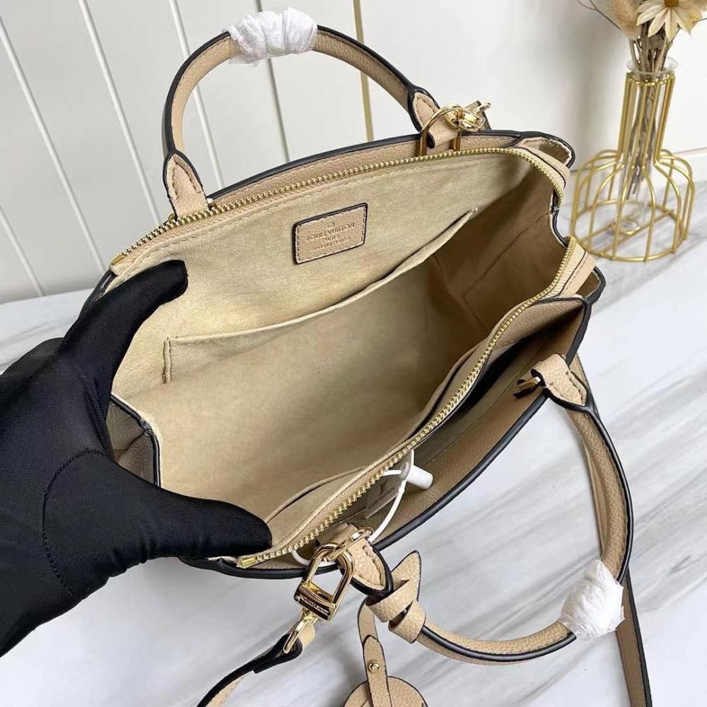 Italian-Inspired Luxury Leather Shoulder Bag Pink 29x18x12.5cm