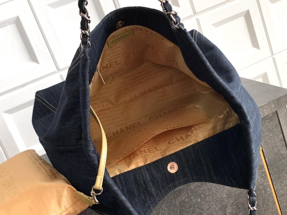 Embroidered Denim Tote Bag Style 371588755