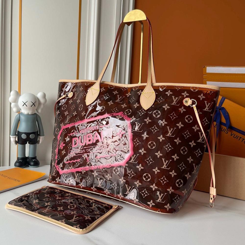 Modern Stylish Monogram Leather Shoulder Bag 39x32x19cm