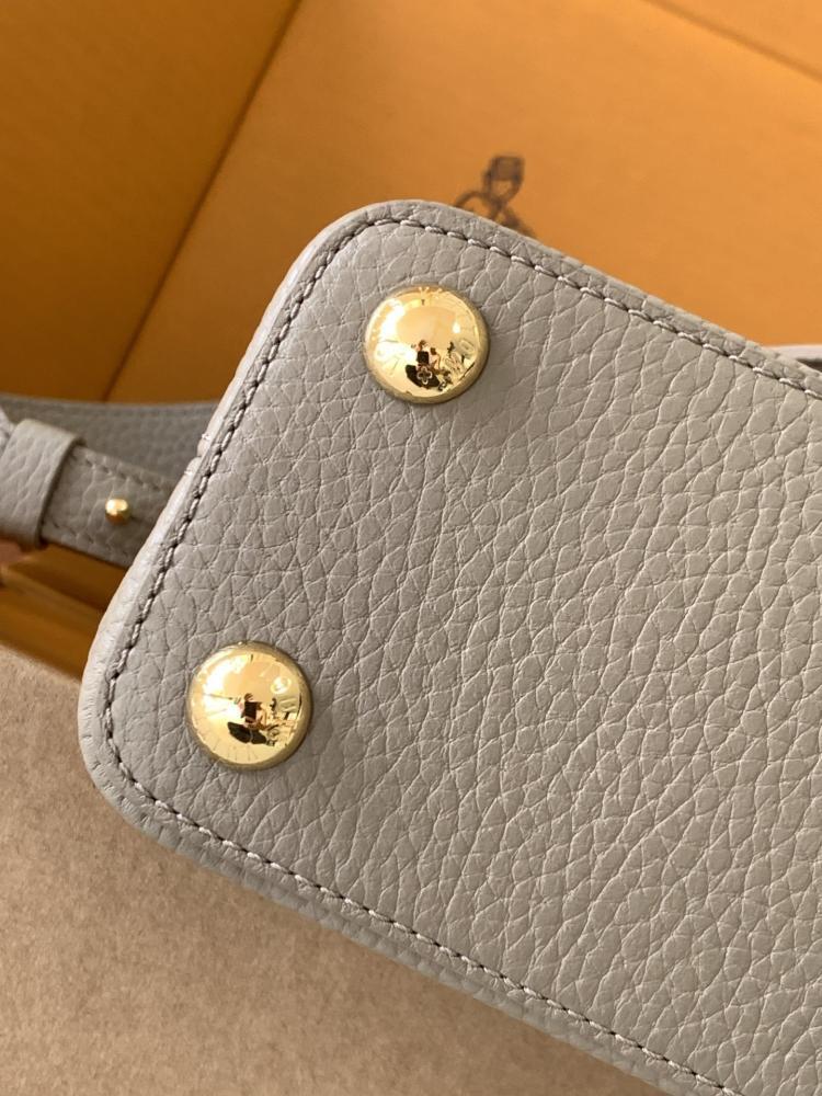 Gold Leather Top Handle Bag Style 1403337057