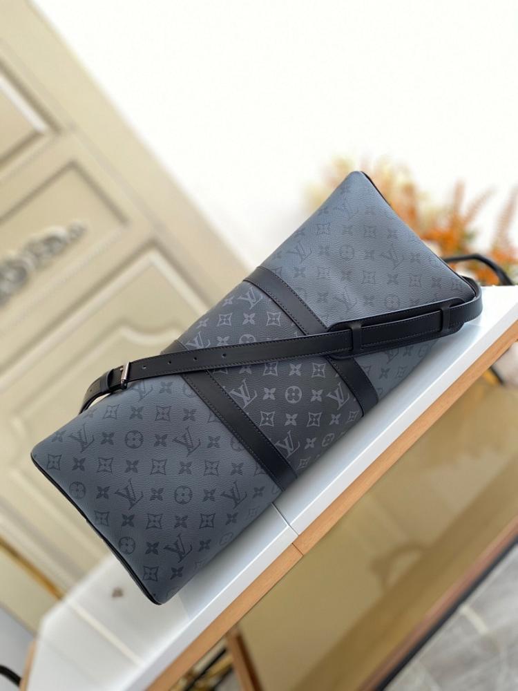 Stylish Refined Black Shoulder Bag Black/Silver 50x29x22cm