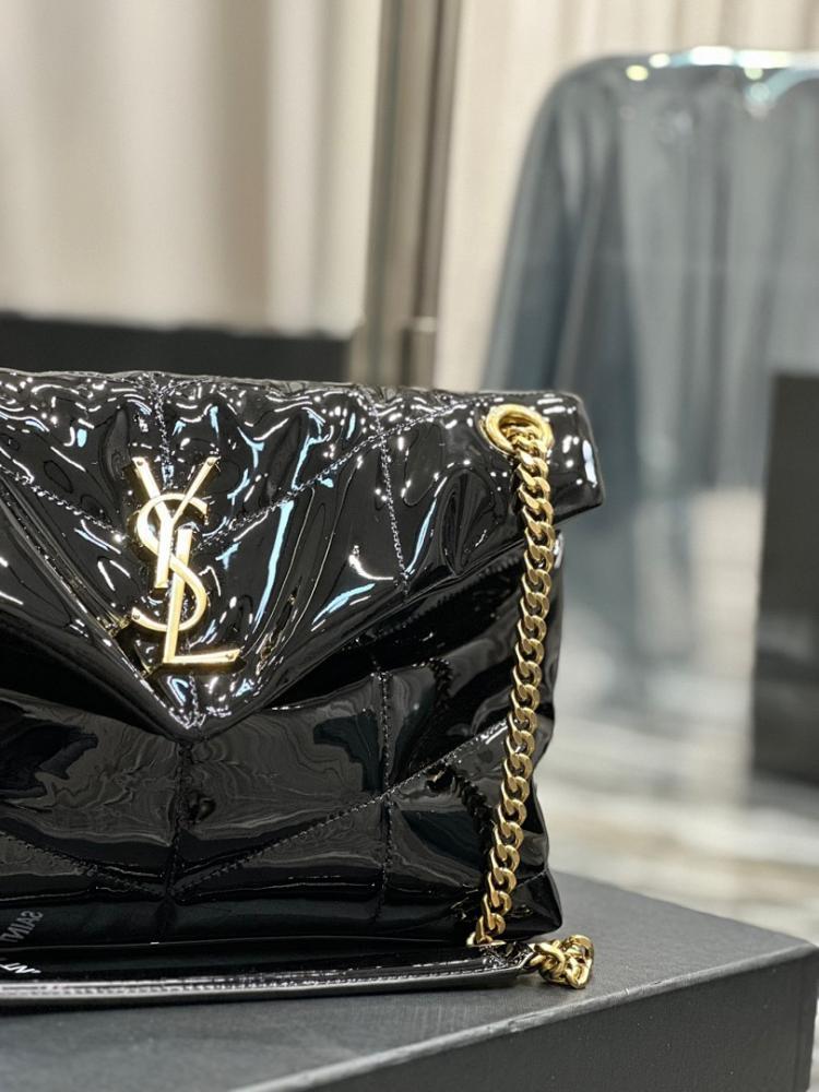 Classic Gold Quilted Leather Shoulder Bag