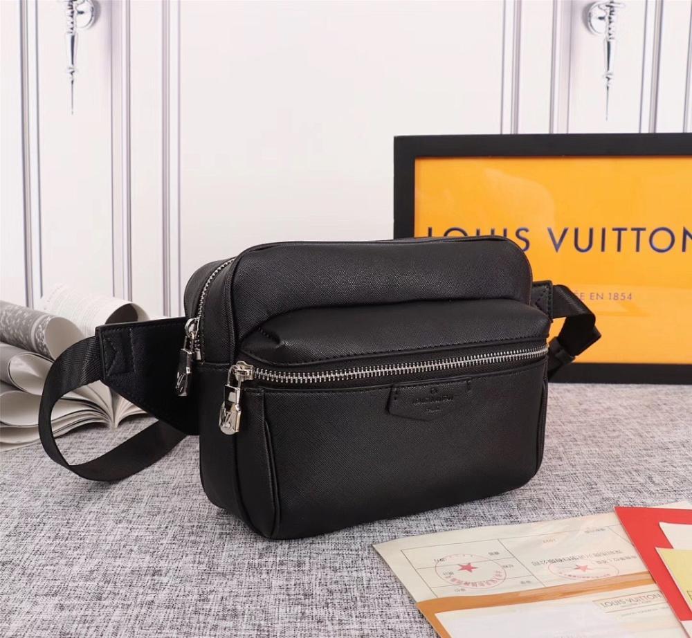 Stylish Monogram Leather Top Handle Bag 21x17x5cm