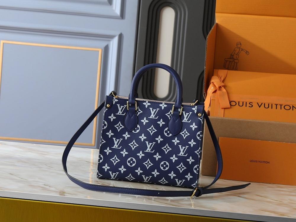 OnTheGo Monogram Leather Tote Bag 25x19x11cm