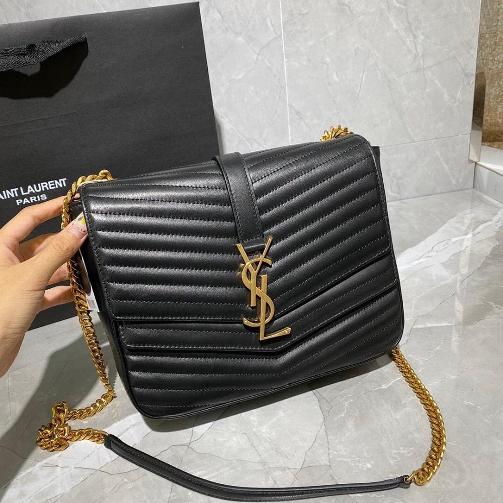 Modern Refined Embroidered Lambskin Crossbody Bag 24x19x7cm