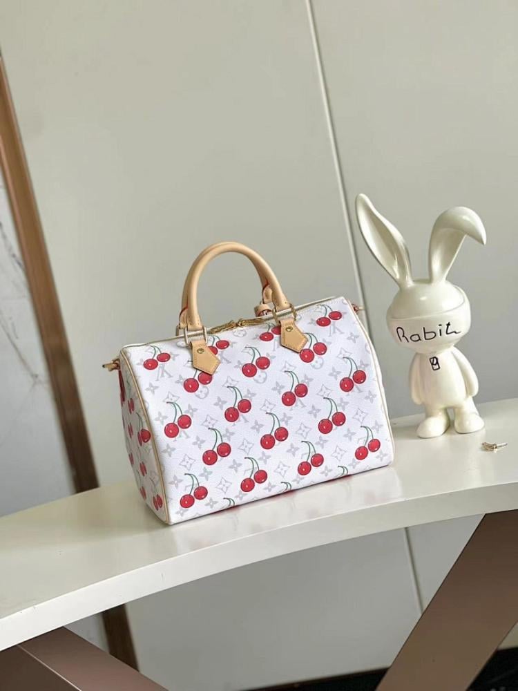Speedy Monogram Leather Shoulder Bag 30x21x17cm
