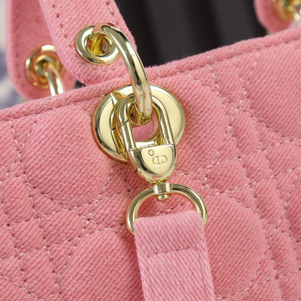 Luxury Stylish Gold Denim Shoulder Bag
