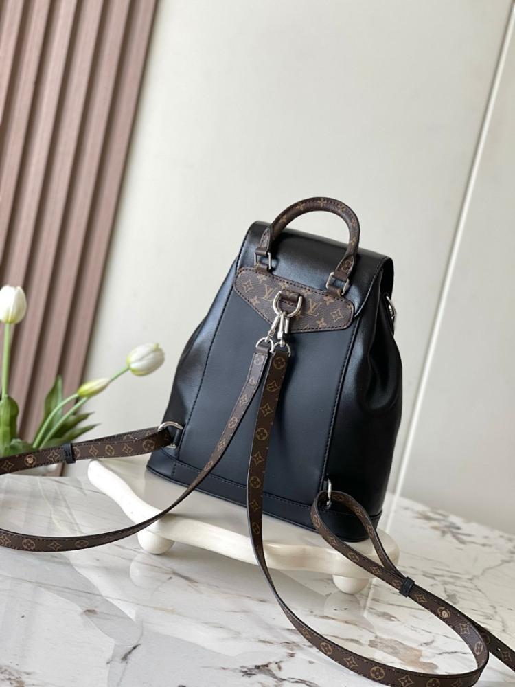Luxury Stylish Black Leather Bag 28x30x18cm