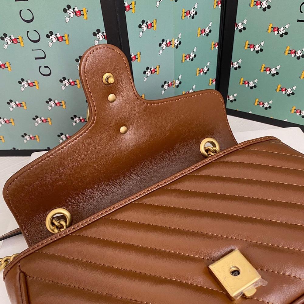 Alma Brown Quilted Leather Top Handle Bag 26x15x7cm