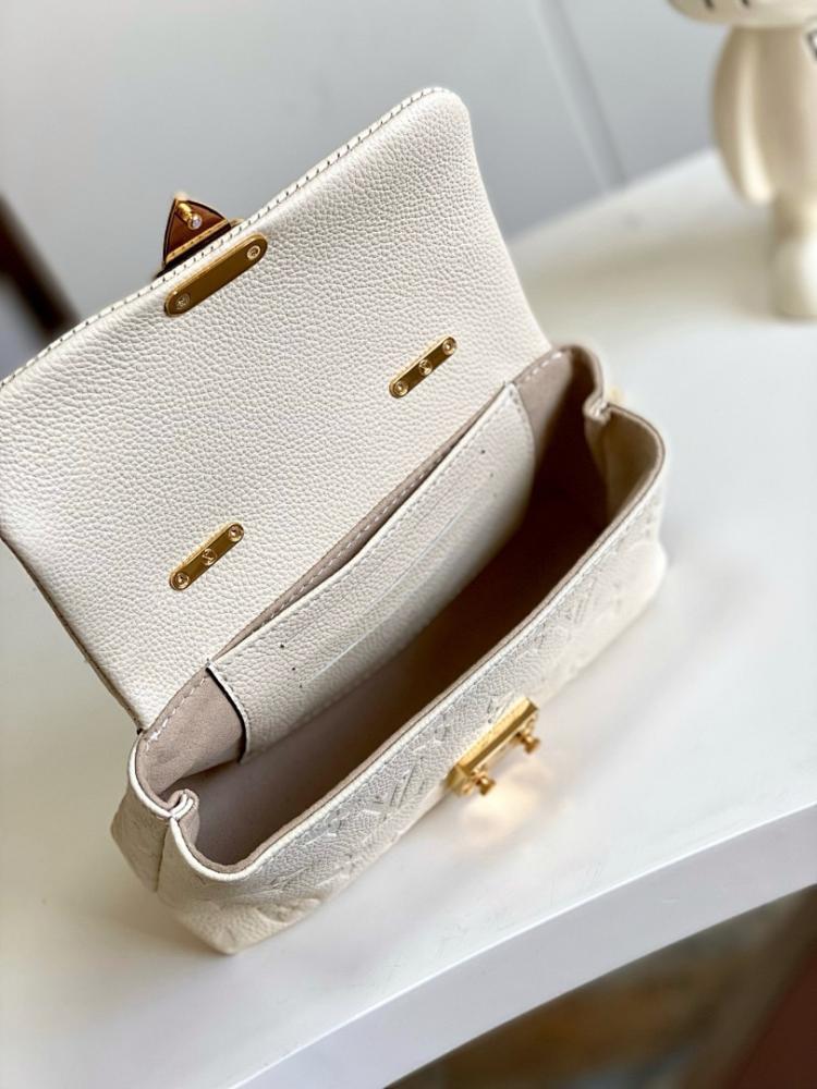 Classic Elegant Leather Shoulder Bag 12.5x6x21cm