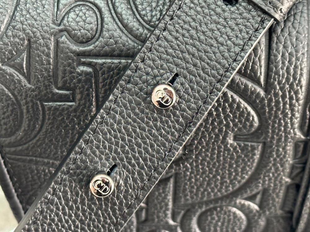 Classic Black Calfskin Crossbody Bag