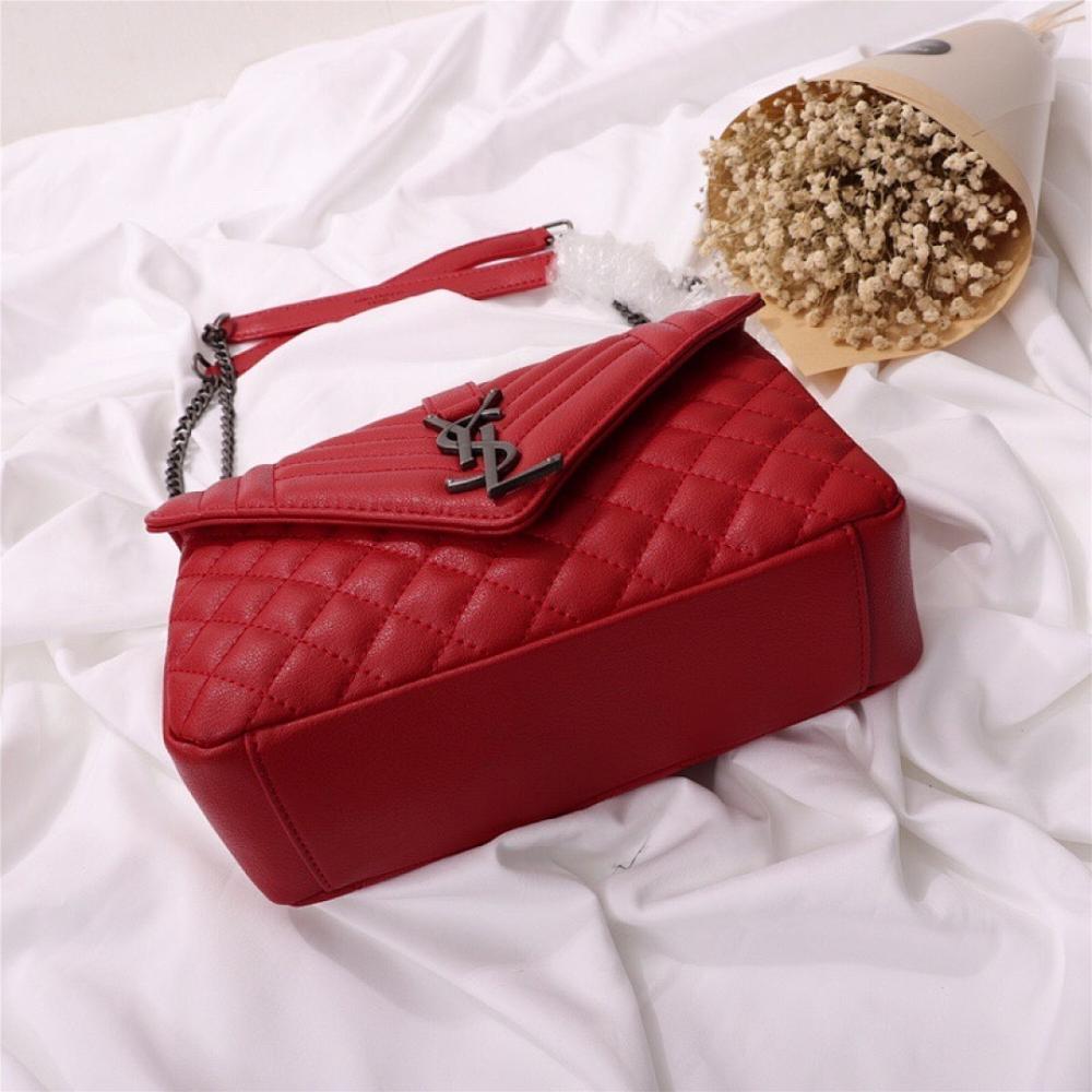 Elegant Black Calfskin Crossbody Bag