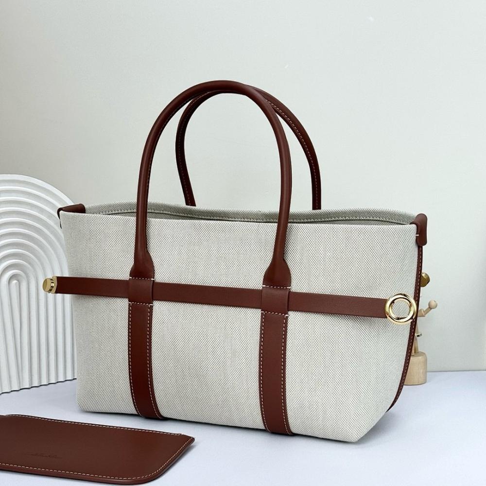 Modern Refined Leather Tote Bag 28x19x12cm Style 742206246