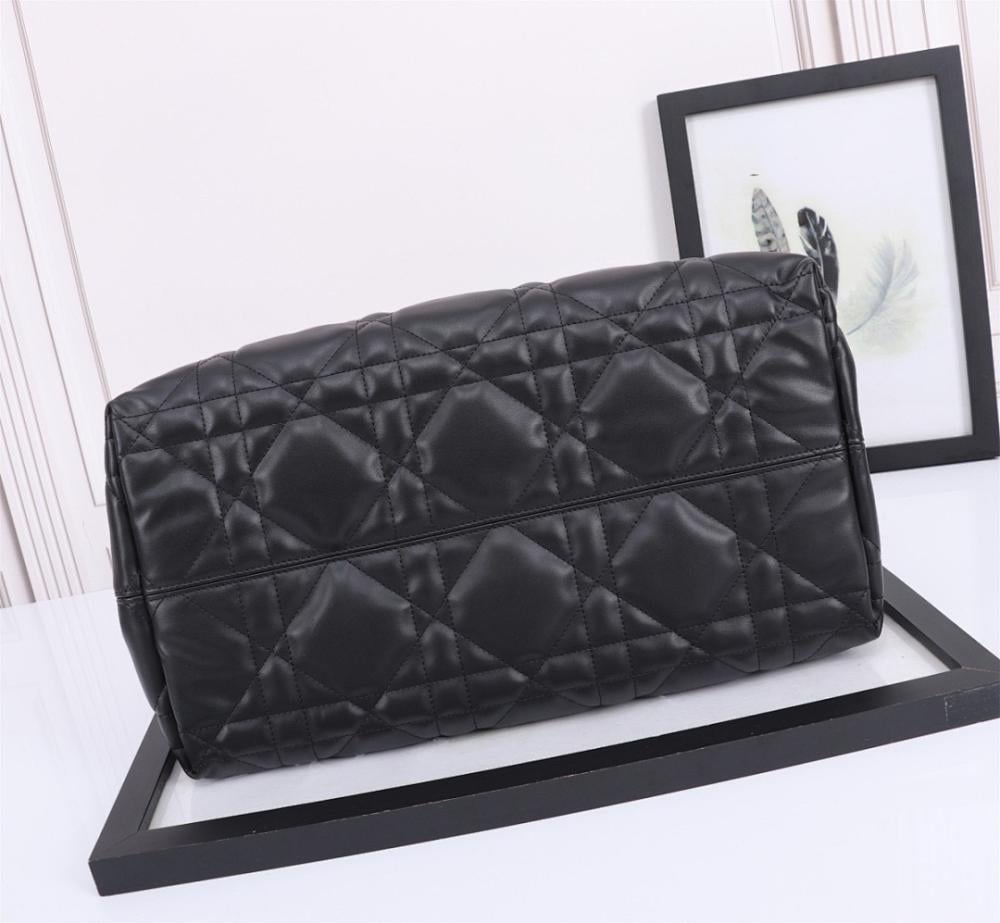 Luxury Stylish Black Calfskin Top Handle Bag