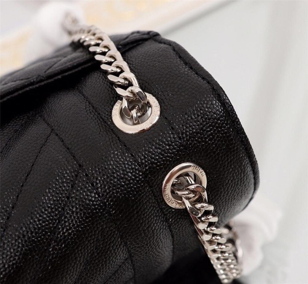 Stylish Refined Leather Top Handle Bag 24x17.5x6cm