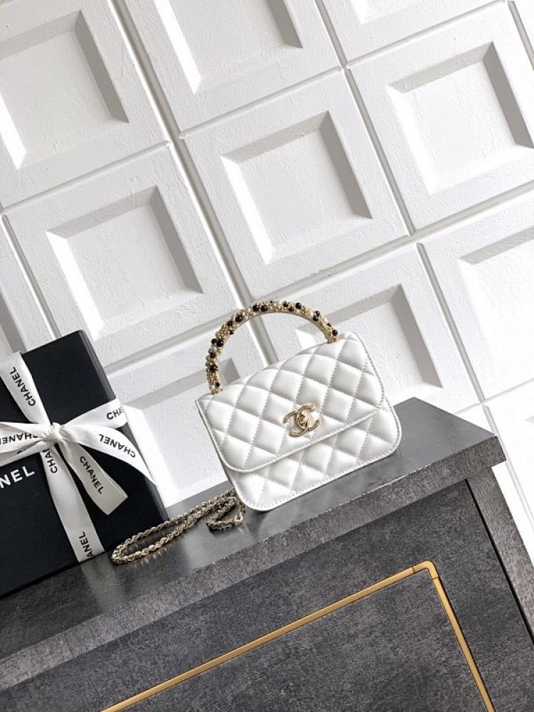 Leather Top Handle Bag Style 38034993