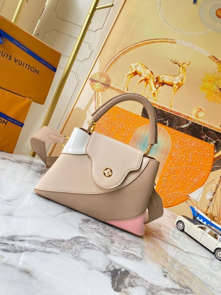Modern Brown Leather Shoulder Bag