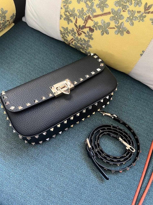 Modern Calfskin Top Handle Bag