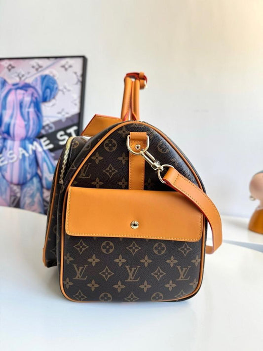 Keepall Monogram Leather Travel Bag Style 2040153846