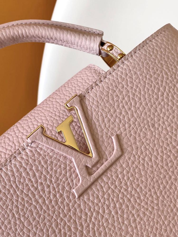 Leather Shoulder Bag Pink Style 242156004