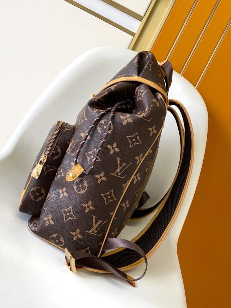 Italian-Inspired Stylish Monogram Leather Crossbody Bag 34x40x17cm