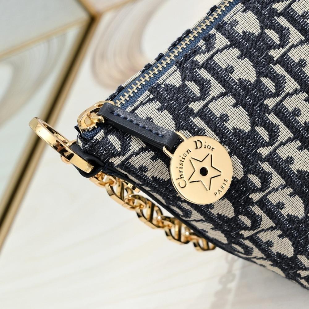 Elegant Stylish Black Studded Calfskin Shoulder Bag