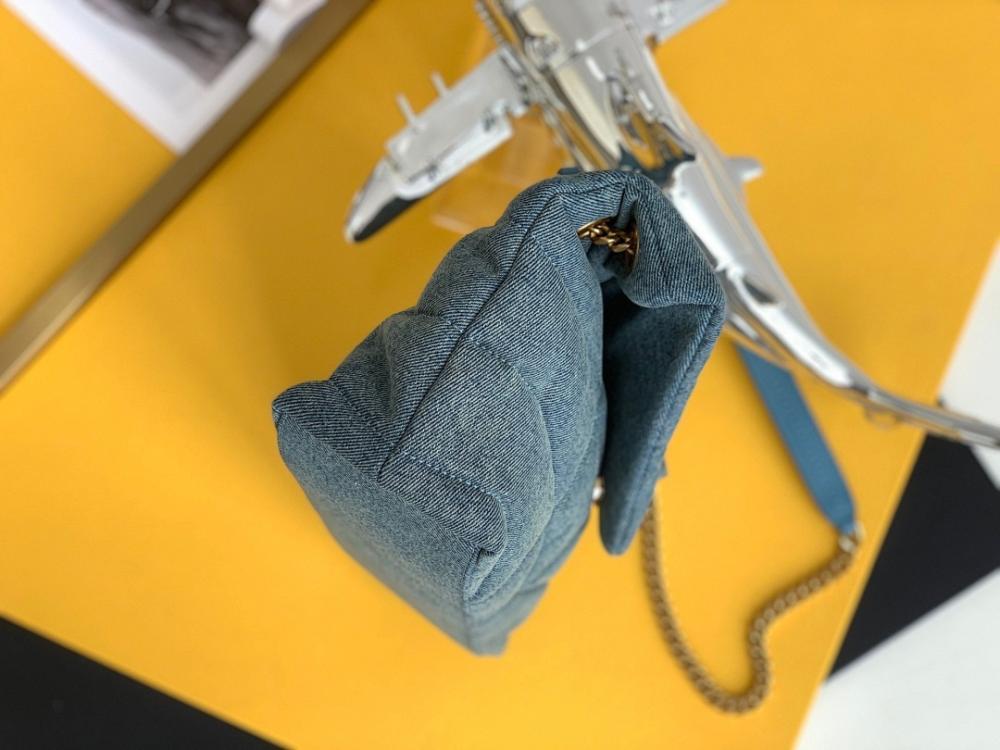 Classic Blue Top Handle Bag