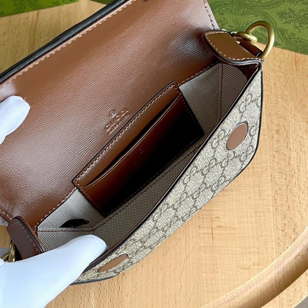 Stylish Refined Monogram Shoulder Bag 18x10x4.5cm