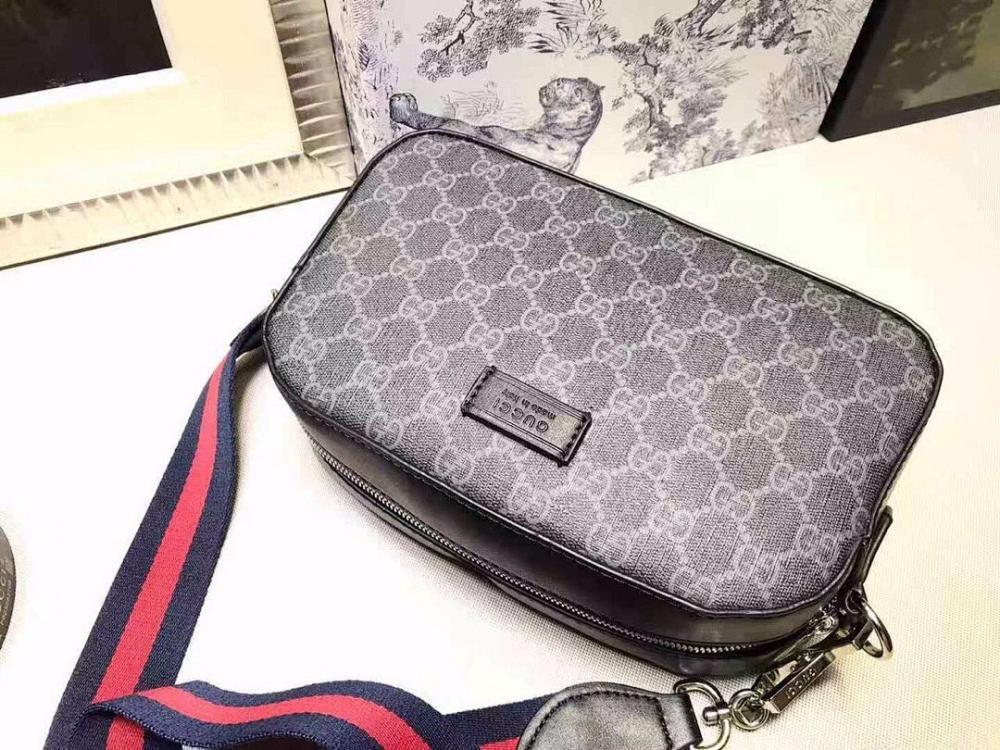 Stylish Black Nylon Crossbody Bag