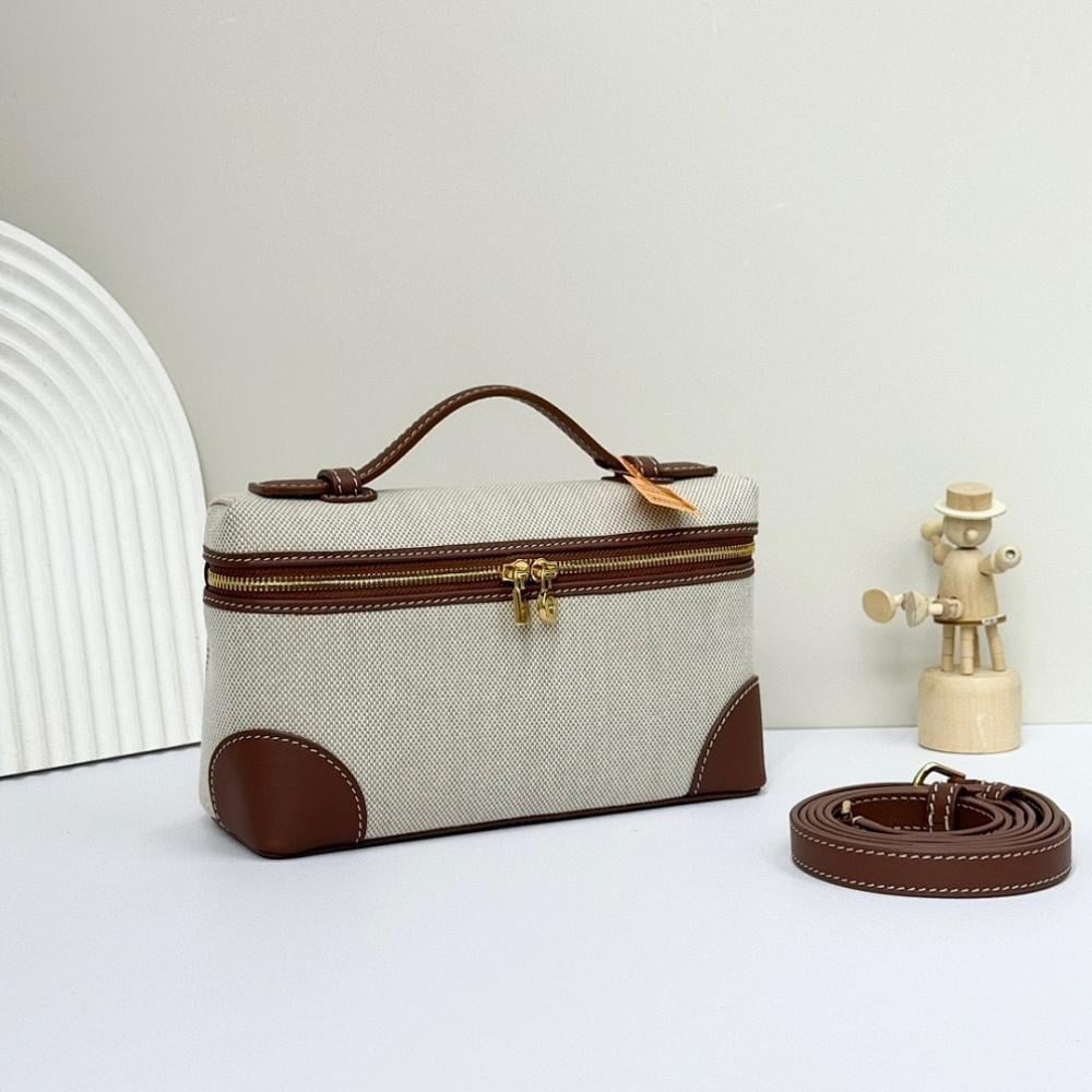 Modern Gold Canvas Shoulder Bag