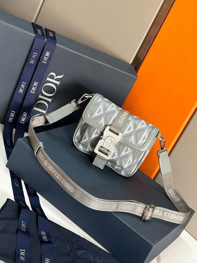 Luxury Stylish Grey Leather Shoulder Bag Gray 19x11x4cm