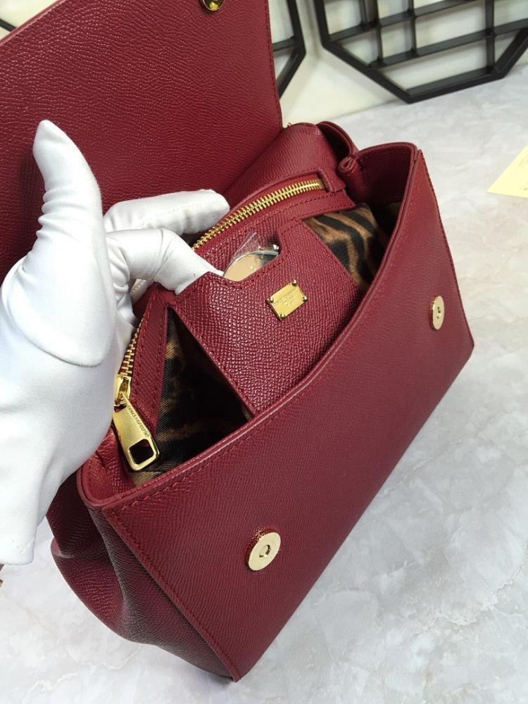 Luxury Premium Leather Shoulder Bag 24x19x13cm