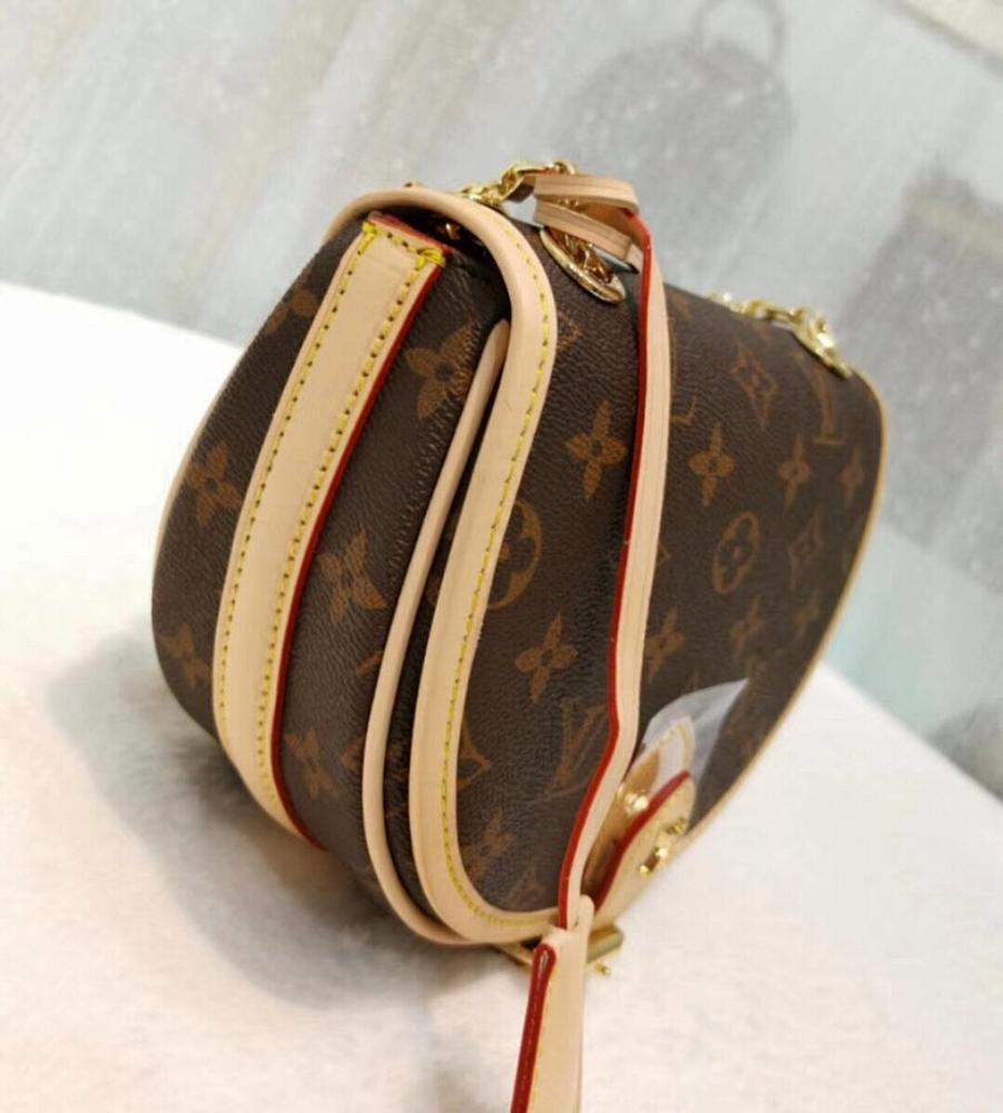 Stylish Monogram Calfskin Shoulder Bag