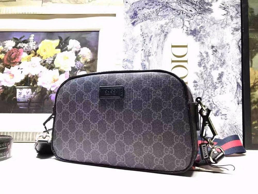 Stylish Black Nylon Crossbody Bag