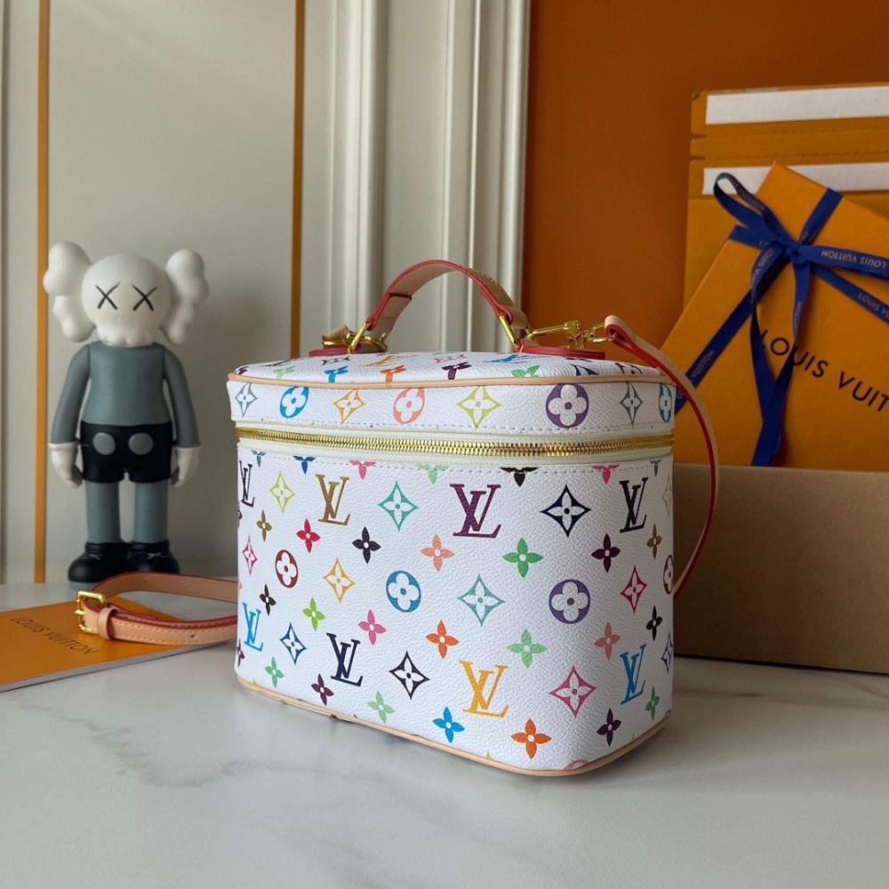 Stylish Monogram Leather Shoulder Bag 24x18x14.5cm