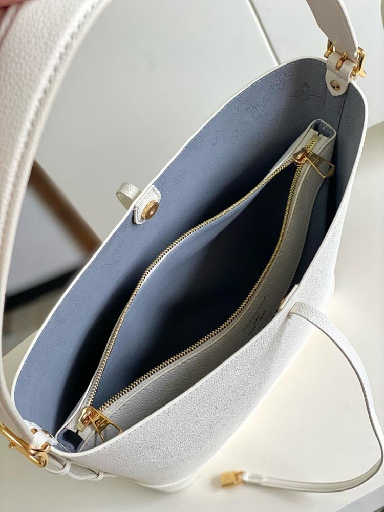Luxury Silver Calfskin Shoulder Bag