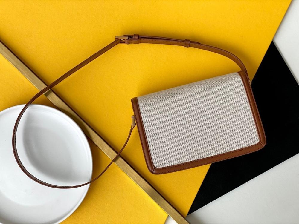 Modern Refined Leather Top Handle Bag 23x16x6cm