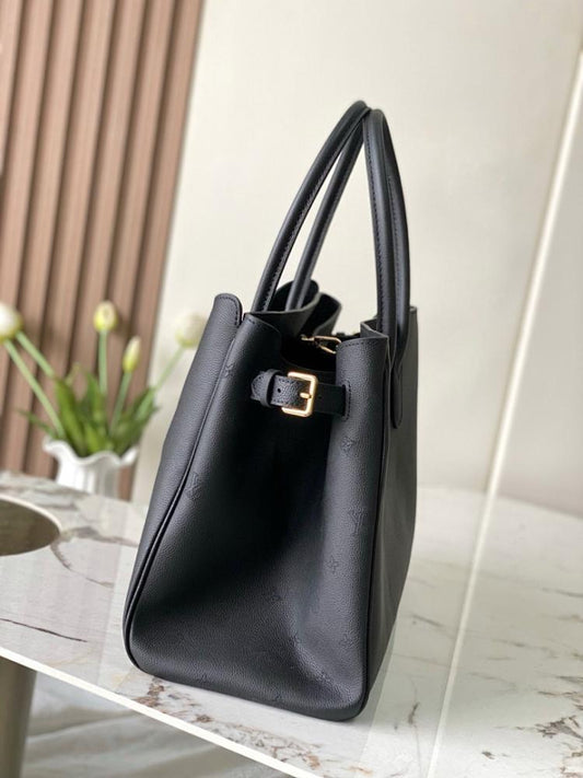Modern Stylish Calfskin Top Handle Bag 35x21x12.5cm