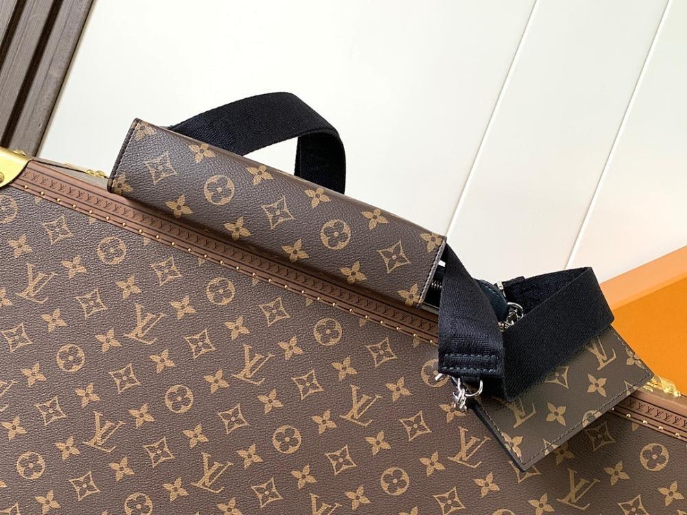 Elegant Stylish Monogram Leather Shoulder Bag