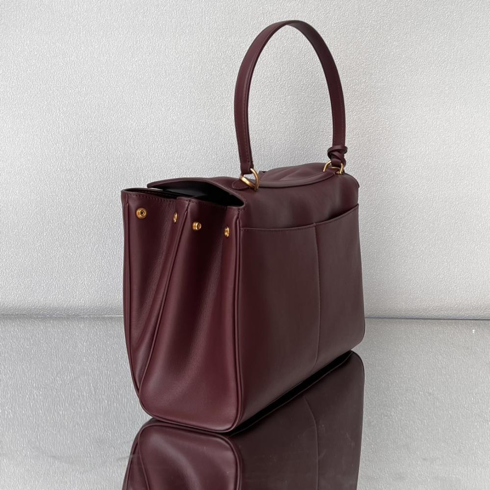 Luxury Leather Top Handle Bag Style 877016624