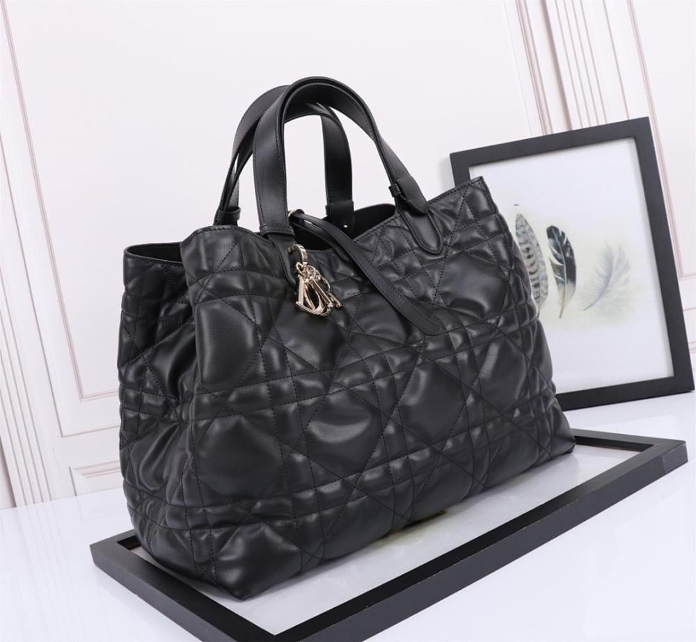 Luxury Stylish Black Calfskin Top Handle Bag